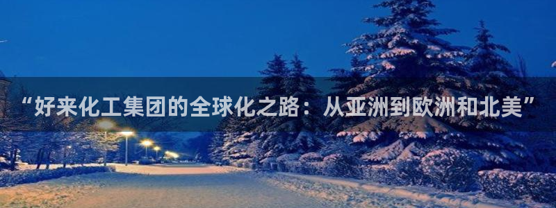 球盟会网页登录入口：“好来化工集团的全球化之路：从亚洲到欧洲