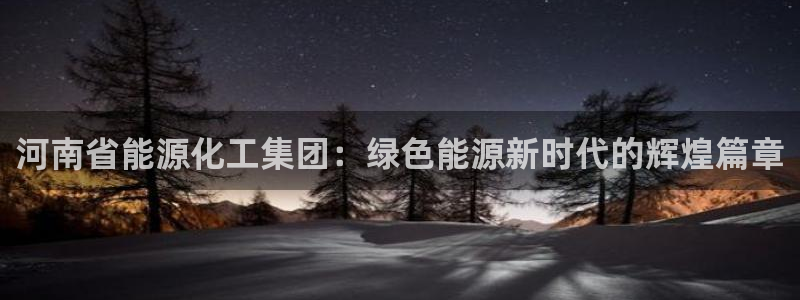 球盟会最新地址备用：河南省能源化工集团：绿色能源新时代的辉煌