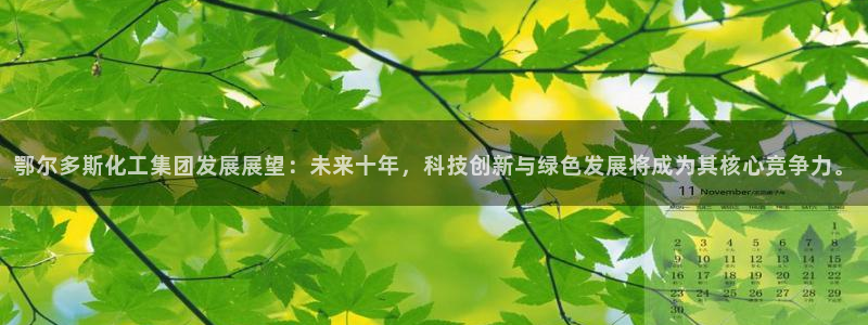 球盟会app入口：鄂尔多斯化工集团发展展望：未来十年，科技创